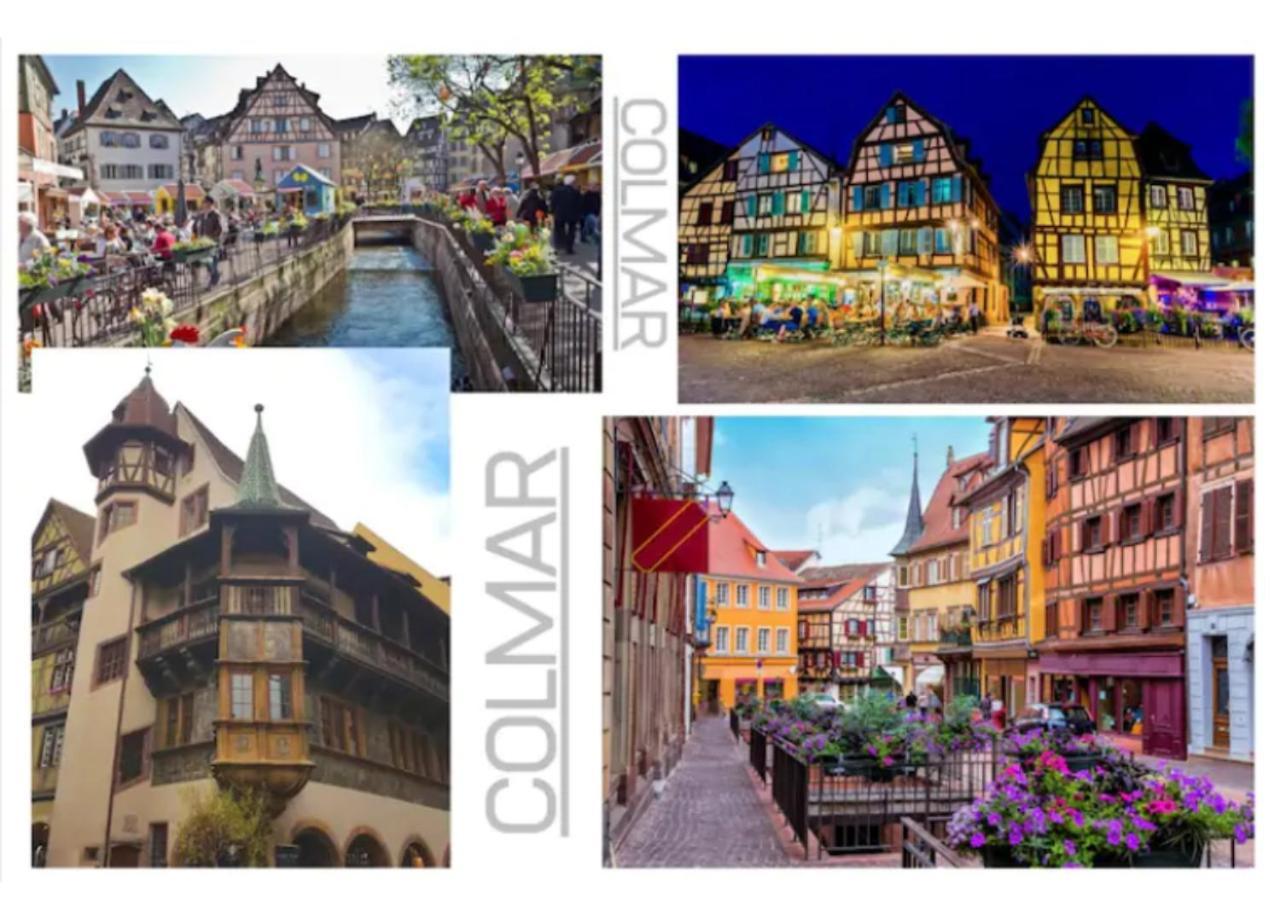 Colmar Appt familial à 3 min du centre - parking gratuit - Une chambre et 5 pers Exterior foto