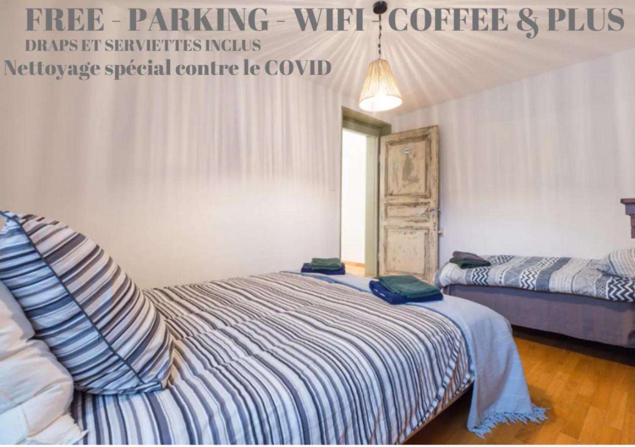 Colmar Appt familial à 3 min du centre - parking gratuit - Une chambre et 5 pers Exterior foto